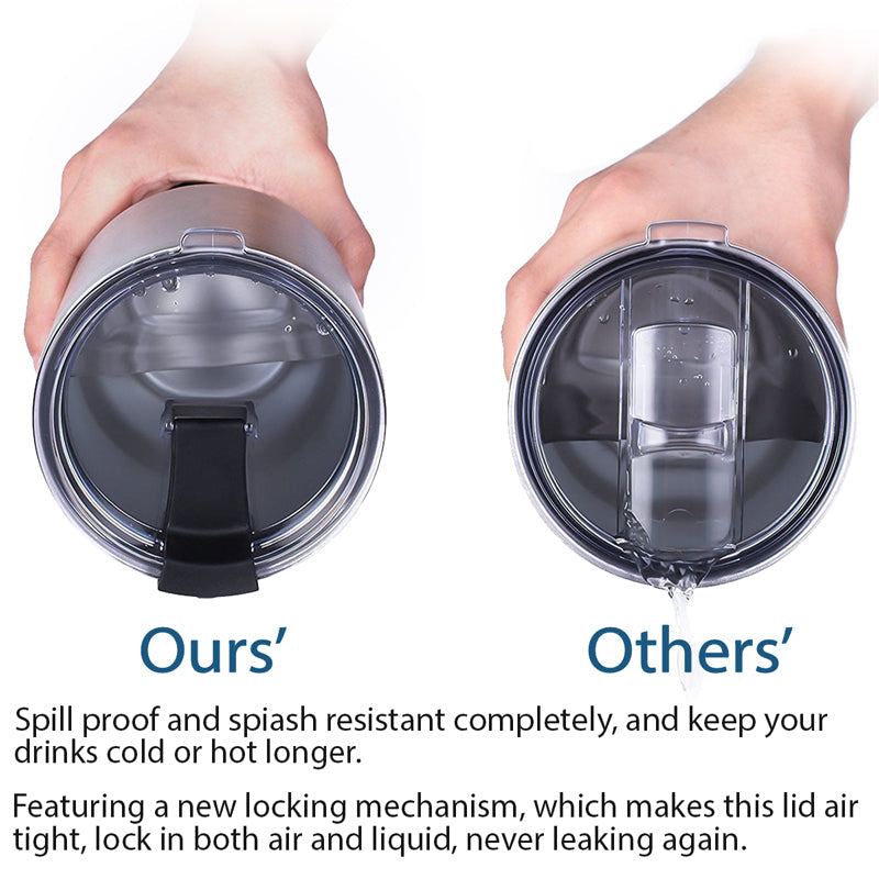 Combo 1 Replacement Lid, 2 Straws And 1 Cleaner Brush - BPA Free Lid, Stainless Steel Metal Straws With Cleaner Brush Set - Reusable Drinking Accessories For Tumblers, Mugs, Cups