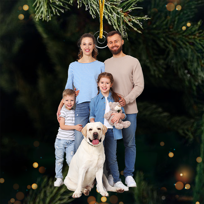 Custom Photo Upload Ornaments My Brothers, My Forever Friends - Family Personalized Custom Ornament - Acrylic Custom Shaped - Christmas Gift For Siblings, Brothers, Cousins