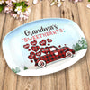 Nana's Sweathearts - Family Personalized Custom Platter - Christmas Gift For Grandma