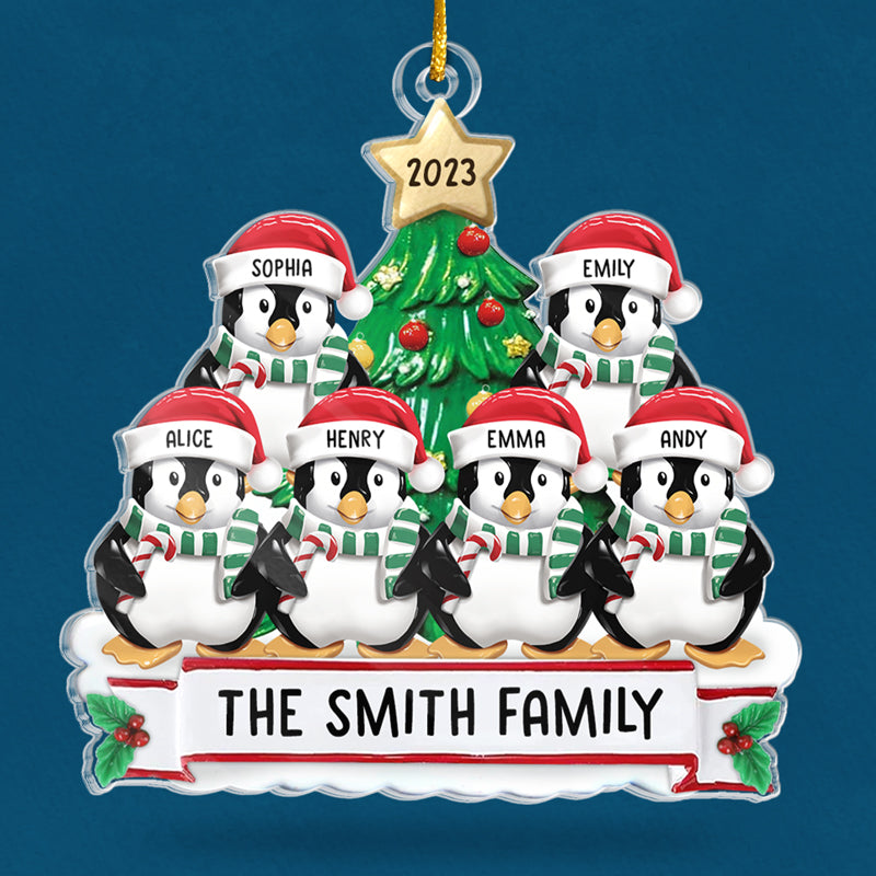 Family Is The Best Part Of Christmas - Family Personalized Custom Ornament - Acrylic Custom Shaped - Christmas Gift For Family Members
