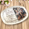 Custom Photo Next To You Is My Favorite Place - Couple Personalized Custom Platter - Gift For Husband Wife, Anniversary