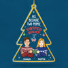 It Started With A Swipe - Couple Personalized Custom Ornament - Acrylic Christmas Tree Shaped - Christmas Gift For Husband Wife, Anniversary