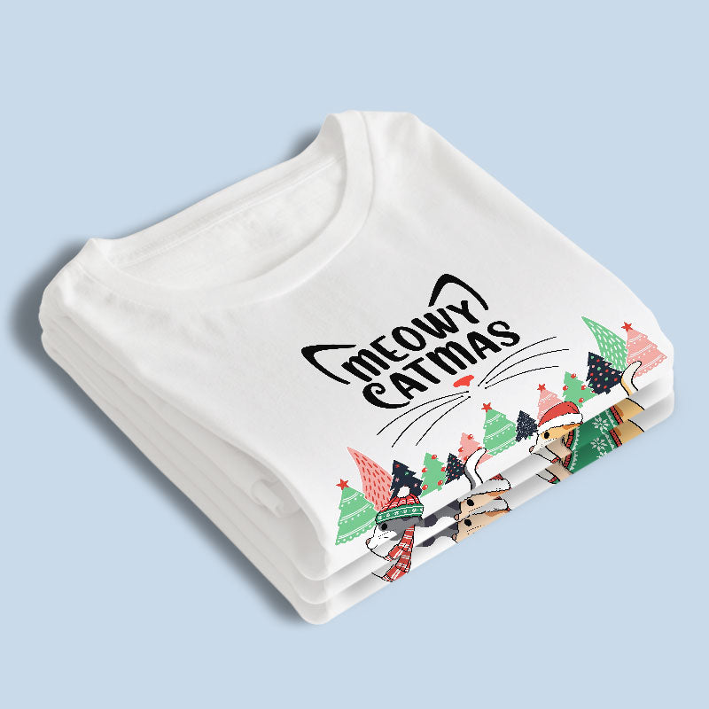 Merry Catmas To All - Cat Personalized Custom Unisex T-shirt, Hoodie, Sweatshirt - Christmas Gift For Pet Owners, Pet Lovers