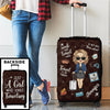Live With No Excuses Travel With No Regrets - Travel Personalized Custom Luggage Cover - Holiday Vacation Gift, Gift For Adventure Travel Lovers
