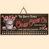 Candy Canes Until Christmas - Family Personalized Custom Candy Christmas Countdown Wooden Sign, Advent Calendar - Christmas Gift For Family Members