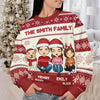 At Christmas All Roads Lead Home - Family Personalized Custom Ugly Sweatshirt - Unisex Wool Jumper - Christmas Gift For Family Members