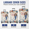 Not All Those Who Wander Are Lost - Travel Personalized Custom Luggage Cover - Holiday Vacation Gift, Gift For Adventure Travel Lovers