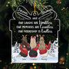 Good Friends And Great Adventures - Bestie Personalized Custom Ornament - Acrylic Gift Box Shaped - Christmas Gift For Best Friends, BFF, Sisters