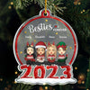 We Are Family - Family Personalized Custom Ornament - Acrylic Snow Globe Shaped - Christmas Gift For Siblings, Brothers, Sisters, Cousins, Friends