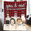 You Me And Fur Babies - Dog & Cat Personalized Custom Blanket - Gift For Pet Owners, Pet Lovers