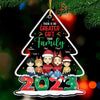 Family Makes This House A Home - Family Personalized Custom Ornament - Acrylic Custom Shaped - Christmas Gift For Family Members