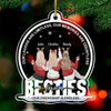 Our Friendship Is Priceless - Bestie Personalized Custom Ornament - Acrylic Snow Globe Shaped - Christmas Gift For Best Friends, BFF, Sisters