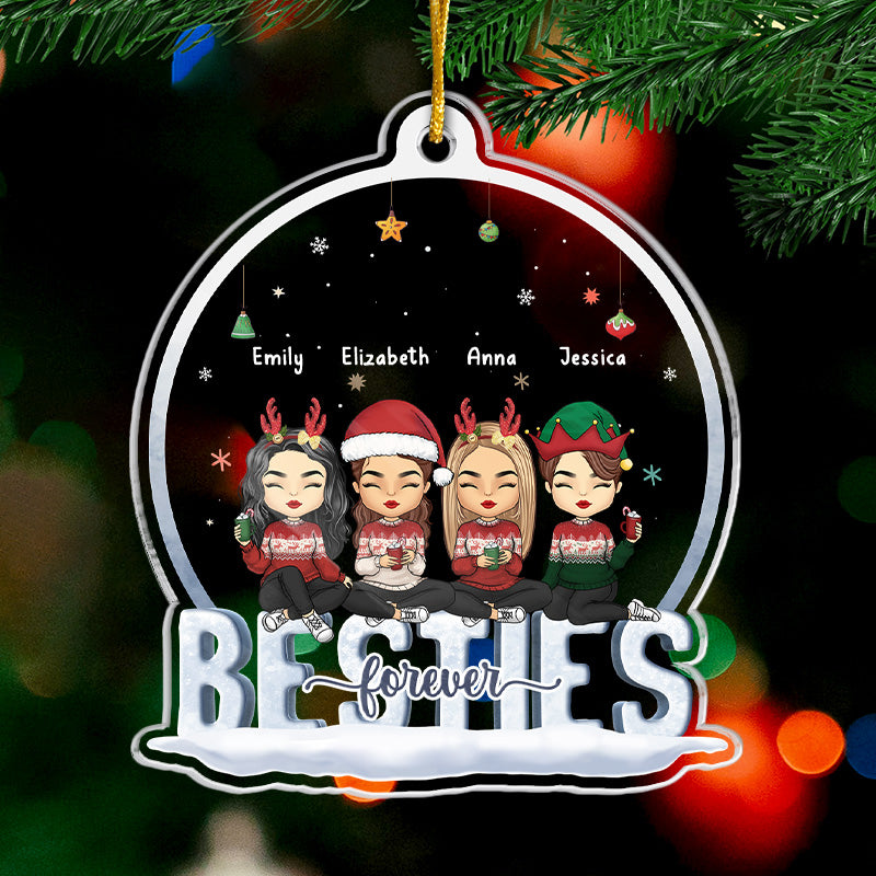 Where Life Begins And Love Never Ends - Family Personalized Custom Ornament - Acrylic Custom Shaped - Christmas Gift For Family Members