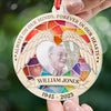 Custom Photo Always On Our Minds, Forever In Our Hearts - Memorial Personalized Custom Suncatcher Ornament - Acrylic Round Shaped - Sympathy Gift For Family Members