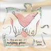 You Are The Missing Piece - Couple Personalized Custom Puzzle Shaped Acrylic Plaque - Gift For Husband Wife, Anniversary
