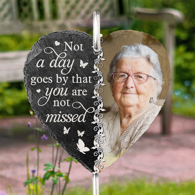 Memorial Personalized Memorial Slate And Hook, Memorial Stone - Cemetery Decorations For Grave, Grave Markers For Cemetery For Humans, Sympathy Gifts For Loss Of Mom, Dad, Grieving Gifts