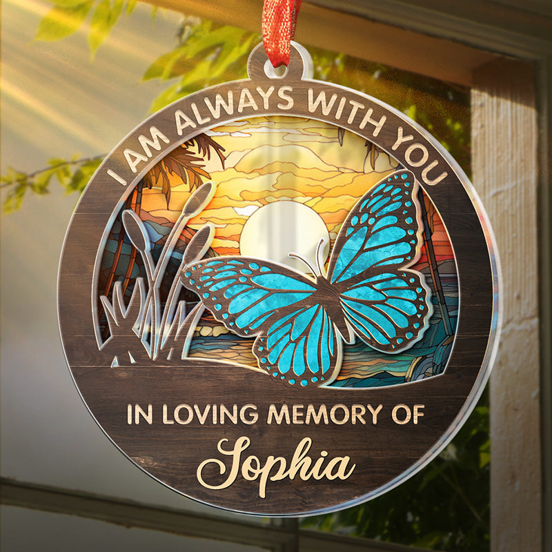 We Miss You Every Day - Memorial Personalized Custom Suncatcher Ornament - Acrylic Round Shaped - Christmas Gift, Sympathy Gift For Family Members