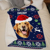 Custom Photo Christmas Is Coming To Town - Dog & Cat Personalized Custom Blanket - Christmas Gift For Pet Owners, Pet Lovers