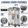 A Girl Who Loves Traveling - Travel Personalized Custom Luggage Cover - Holiday Vacation Gift, Gift For Adventure Travel Lovers
