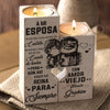 A Mi Esposa Nuestra Casa No Es Un Castillo - Gift For Couples, Candle Holder