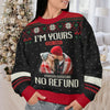 Custom Photo I'm Yours Forever - Couple Personalized Custom Ugly Sweatshirt - Unisex Wool Jumper - Christmas Gift For Husband Wife, Anniversary