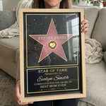 Star Of Fame, Best Mom, Best Dad Of The Year - Family Personalized Custom Vertical Poster - Mother's Day, Father's Day, Birthday Gift For Mom And Dad