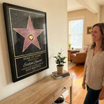 Star Of Fame, Best Mom, Best Dad Of The Year - Family Personalized Custom Vertical Poster - Mother's Day, Father's Day, Birthday Gift For Mom And Dad