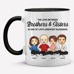 Brothers Sisters One Of Life’s Greatest Blessings - Family Personalized Custom Accent Mug - Gift For Siblings, Brothers, Sisters