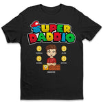Super Daddio & Super Mommio - Family Personalized Custom Unisex T-shirt, Hoodie, Sweatshirt - Father's Day, Mother's Day, Birthday Gift For Dad, Mom