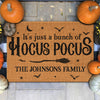 It's Hocus Pocus Time Witches - Family Personalized Custom Home Decor Witch Decorative Mat - Halloween Gift For Witches, Family Members