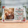 Custom Photo My Favorite Place In All The World - Couple Personalized Custom Rectangle Shaped Acrylic Plaque - Gift For Husband Wife, Anniversary