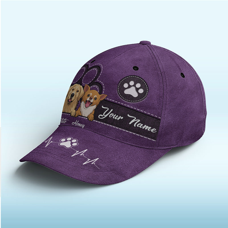 Keep Calm And Love Dogs - Dog & Cat Personalized Custom Hat, All Over Print Classic Cap - Gift For Pet Owners, Pet Lovers