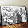 Custom Photo We Build A Life We Loved  - Couple Personalized Custom Horizontal Poster - Gift For Husband Wife, Anniversary