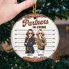 You're The She To My Nanigans - Bestie Personalized Custom Ornament - Ceramic Round Shaped - Christmas Gift For Best Friends, BFF, Sisters