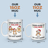 Wagging Tails And Merry Woofmas - Dog Personalized Custom Mug - Christmas Gift For Pet Owners, Pet Lovers