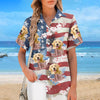 Custom Photo I Need Vitamin Sea - Dog & Cat Personalized Custom Unisex Patriotic Tropical Hawaiian Aloha Shirt - Independence Day, 4th Of July, Summer Vacation Gift, Gift For Pet Owners, Pet Lovers