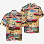 Custom Photo On The Road - Family Personalized Custom Unisex Hawaiian Shirt - Father's Day, Gift For Dad