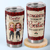 Our Friendship Is A True Blessing To Me - Bestie Personalized Custom Tumbler - Christmas Gift For Best Friends, BFF, Sisters