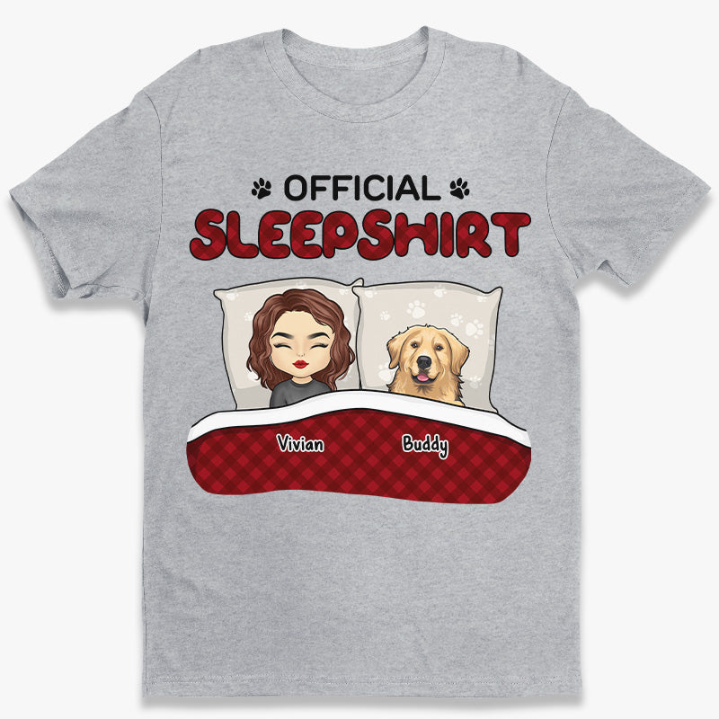 Official Sleepshirt - Dog & Cat Personalized Custom Unisex T-shirt, Hoodie, Sweatshirt - Gift For Pet Owners, Pet Lovers