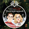 You're By Far My Favorite - Couple Personalized Custom Ornament - Acrylic Custom Shaped - Christmas Gift For Husband Wife, Anniversary