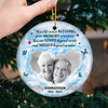 Custom Photo You Are Loved Beyond Words - Memorial Personalized Custom Ornament - Ceramic Round Shaped - Christmas Gift, Sympathy Gift For Family Members