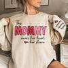 This Granny Wears Her Heart On Her Sleeve - Family Personalized Custom Unisex Sweatshirt With Design On Sleeve - Gift For Mom, Grandma