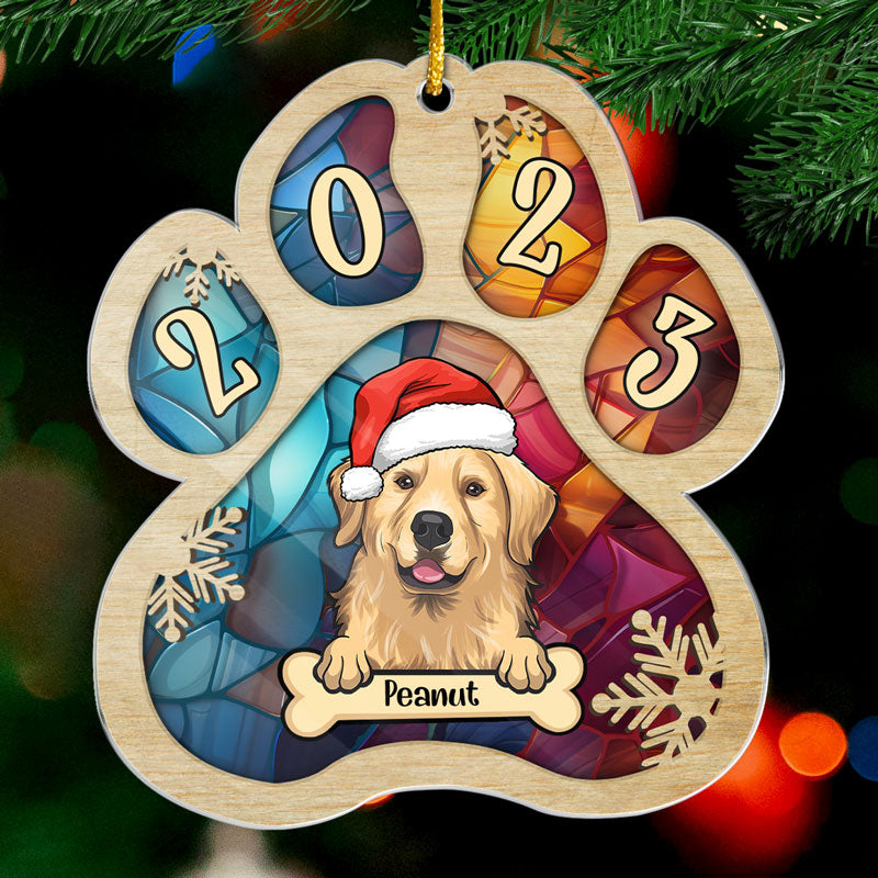 Have A Sweet Pawlidays - Dog & Cat Personalized Custom Ornament - Acrylic Paw Shaped - Christmas Gift For Pet Owners, Pet Lovers