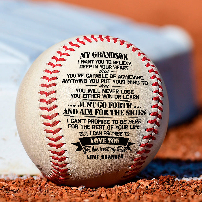 I Can Promise To Love You For The Rest Of Mine - Family Baseball - Gift For Grandson From Grandpa