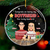 Lucky To Have You This Christmas - Couple Personalized Custom Ornament - Acrylic Round Shaped - Christmas Gift For Husband Wife, Anniversary