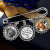 Custom Photo No Longer By My Side But Forever In My Heart - Memorial Personalized Custom Round Shaped Lapel Pin, Brooch - Sympathy Gift For Pet Owners, Pet Lovers