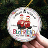You Are My Christmas Wish - Couple Personalized Custom Ornament - Ceramic Round Shaped - Christmas Gift For Husband Wife, Anniversary
