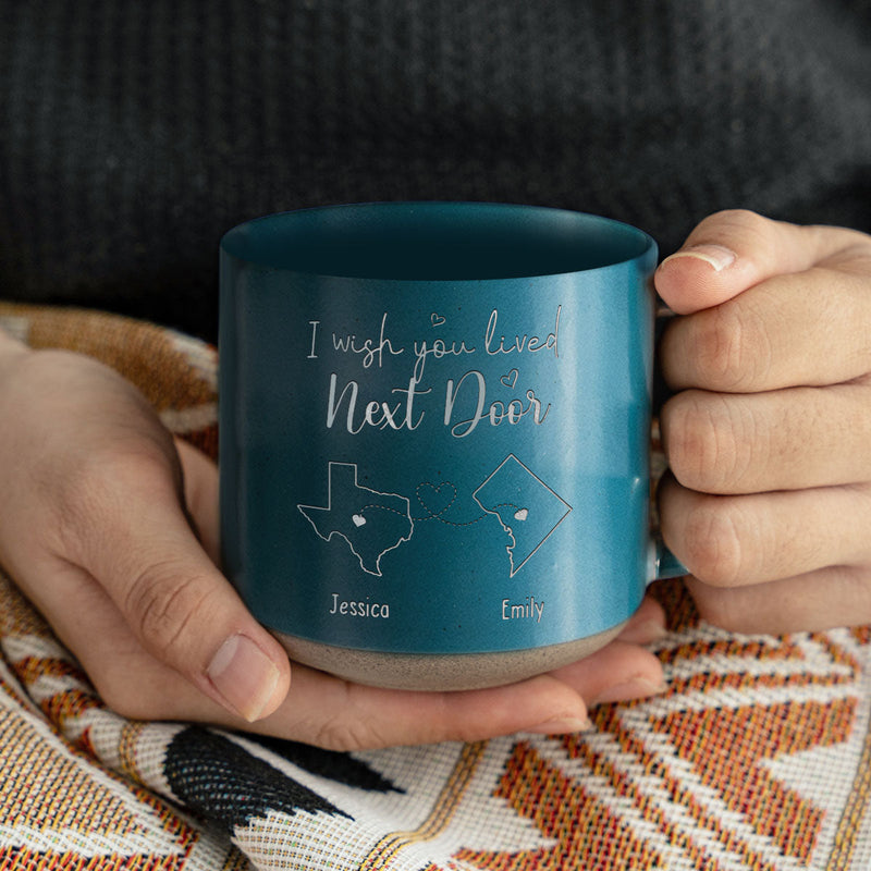 Friendship Is A Sheltering Tree - Bestie Personalized Custom Pottery Mug - Gift For Best Friends, BFF, Sisters