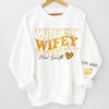 Every Day I'm With You I Love You More - Couple Personalized Custom Unisex Sweatshirt With Design On Sleeve - Gift For Husband Wife, Anniversary