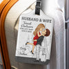 Our Love Story Is A Journey - Travel Personalized Custom Luggage Tag - Holiday Vacation Gift, Gift For Adventure Travel Lovers, Husband Wife, Anniversary